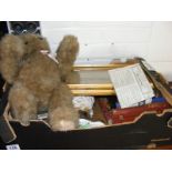 Selection of collectable items to include teddy bear, two framed pictures,