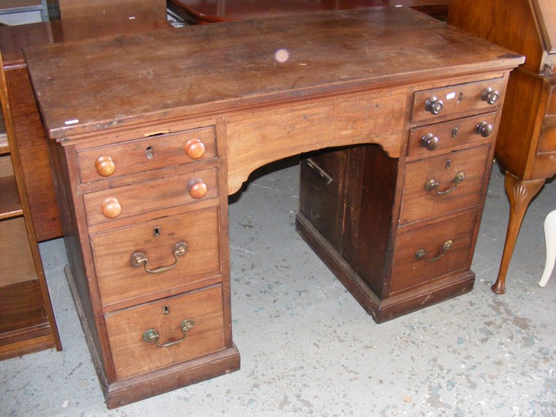 An antique mahogany desk