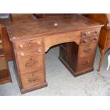 An antique mahogany desk