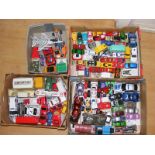 Four cartons of assorted diecast cars