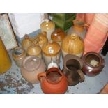 A selection of stoneware bottles