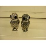 A pair of Owl salt and peppers