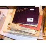 A vintage autograph album together with home guard interest ephemera etc