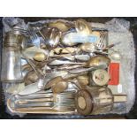 A large assorted quantity of plated ware