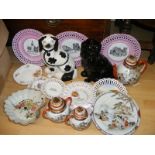 A selection of ceramics to include Japanese part teaset,