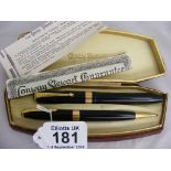 A vintage Conway Stewart writing set,