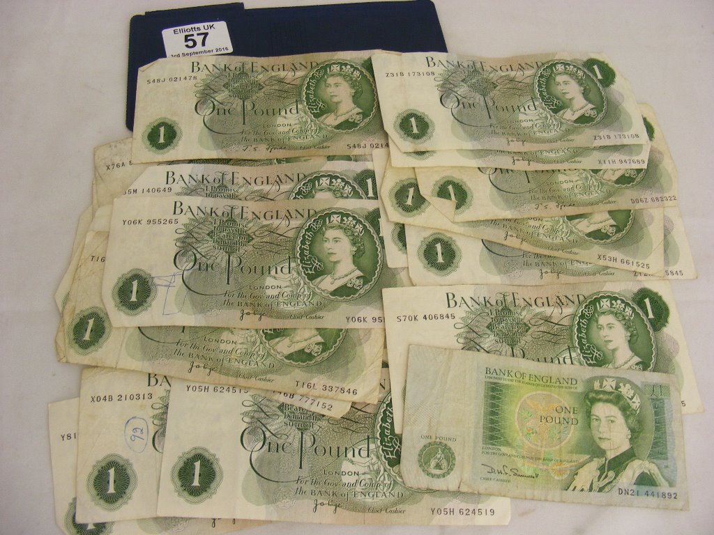 £1 notes - 19 in wallet