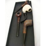 A selection of vintage pipes