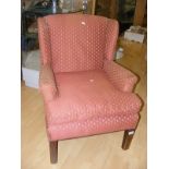 A vintage gentlemans club chair