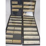 A collection of railway T6 London South Western luggage labels from 12 different stations including