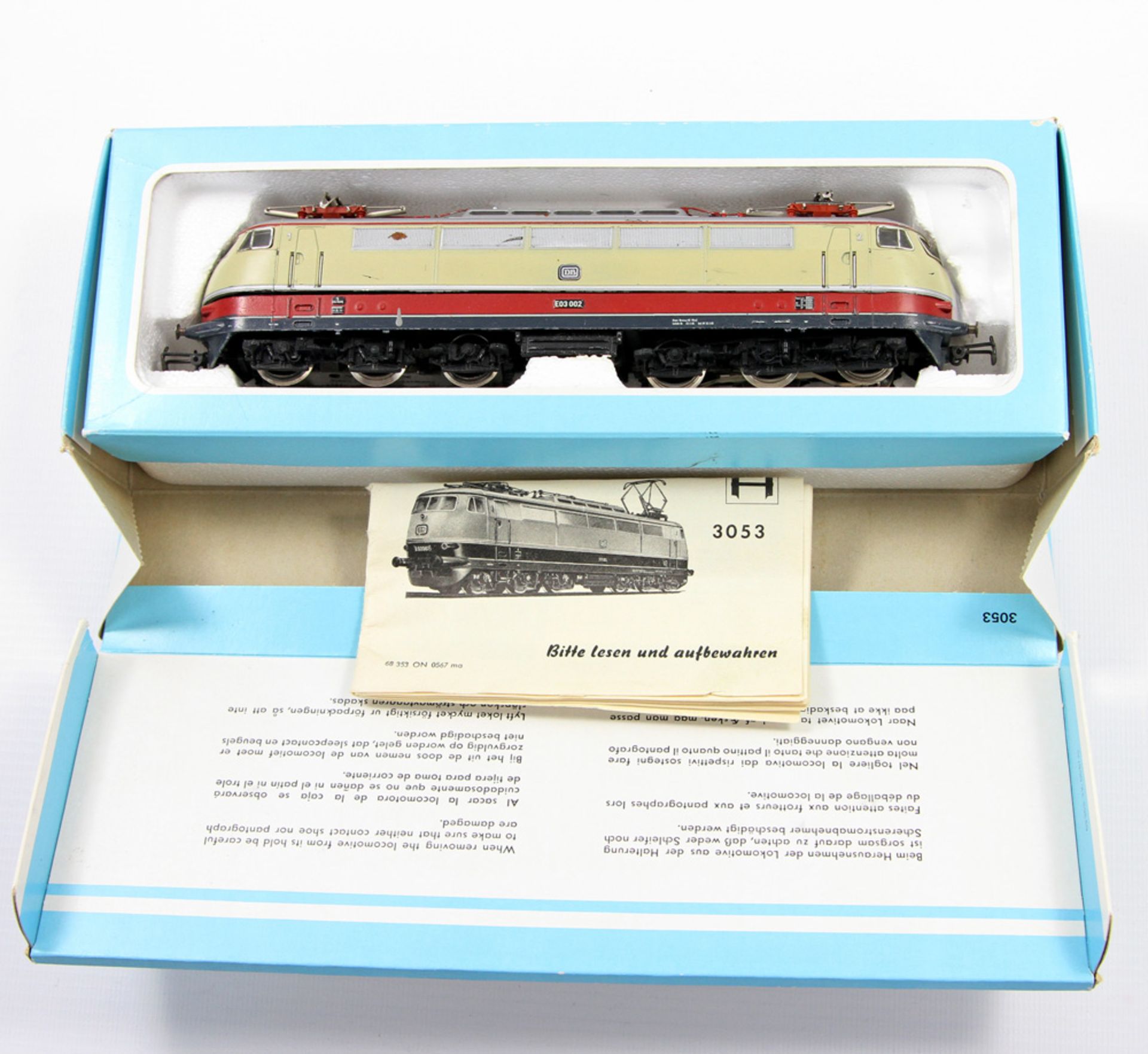 MÄRKLIN Elektrische Schnellfahr-Lokomotive, "E 03", Spur H0, BR 03 der DB, BN 03002. Im