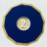 Jungferninseln/GOLD - 25 Dollars 1983, ca. 0,75 g fein, proof, Originalverpackung