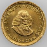 Südafrika - 1 Rand 1968, GOLD, ca. 3,66 Gramm fein, vz.