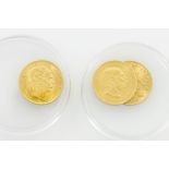 Österreich - Konvolut 3 x 8 Florin, GOLD, vz., ca. 17,4 Gramm fein.