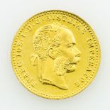 Österreich/Gold - 1 x Dukat 1915/NP, spgl.