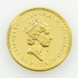 UK - 25 Pounds 1996, Britannia, GOLD, 1/4 Unze fein, prfr.