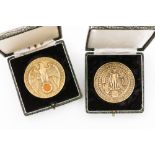 III. Reich - 2 Bronzemedaillen der Reichsuniversität Straßburg bzw. Kaiser-Wilhelm-Universität, a)