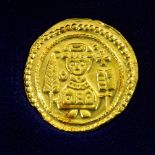 Gold - Einseitiger Pfennig/Brakteat Radolfzell Neuprägung in Gold, 3,95 Gramm Fein, in .999 Gold.