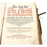 Der erste Theil Der Christlichen Orthodorischen Bücher (...) von Caspar W. Schwenckfeldt, wohl 1564,