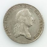 Sachsen - 1 Konventionstaler 1774/E.D.C., Friedrich August III., Davenport 2690, Buck 141b, fast