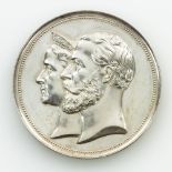 Baden - Silbermedaille 1883, Friedrich I., 25-jähriges Jubiläum der Pferderennen in Baden-Baden,