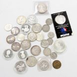 Konvolut Münzen, viel Silber. U.A. USA Dollars Jg. 1889, 1891, 1923, 1972, 1984 und weitere,