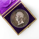 Preussen - Nicht tragbare Medaille für Rettung aus Gefahr, Friedrich Wilhelm II., ohne