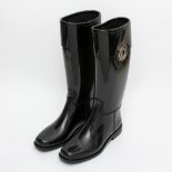 CHRISTIAN DIOR edle Gummistiefel, Größe 39. NEUWERTIG!! NP. 310,-. Schwarz, Hochschaftstiefel, CD-