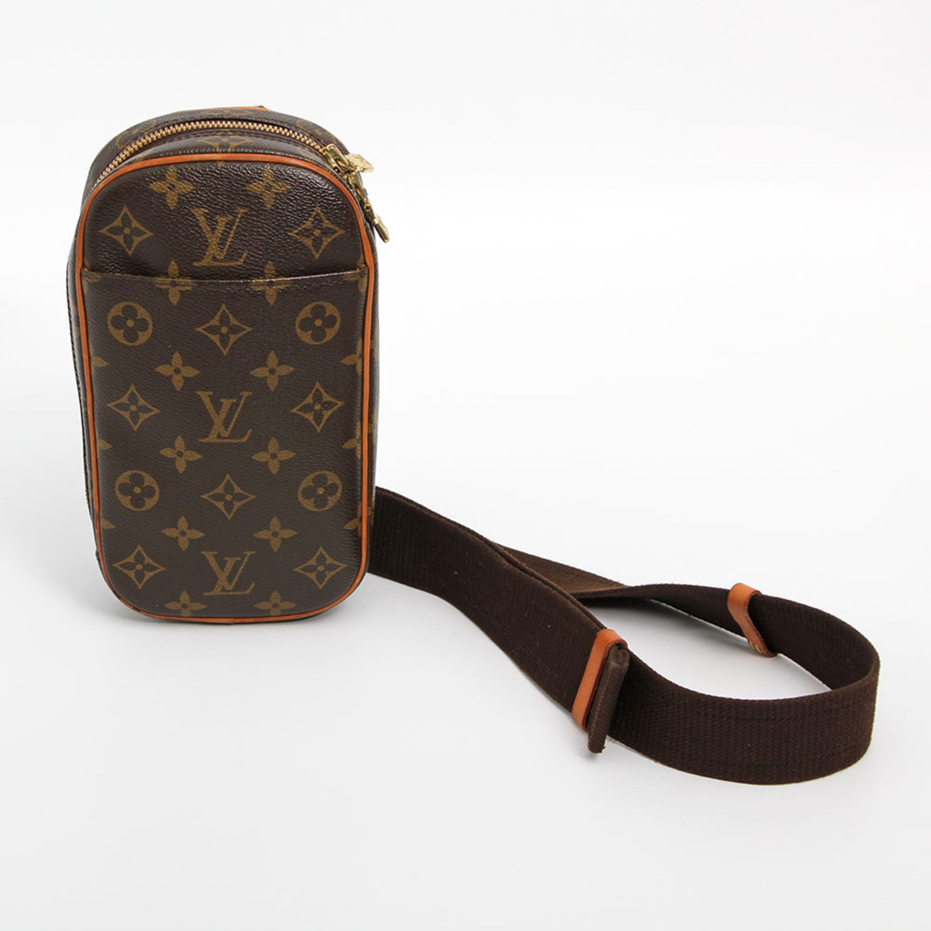 LOUIS VUITTON sportives Crossbody Täschchen "POCHETTE GANGE", Koll. 2005. Listenpreis ca.: 400,-.