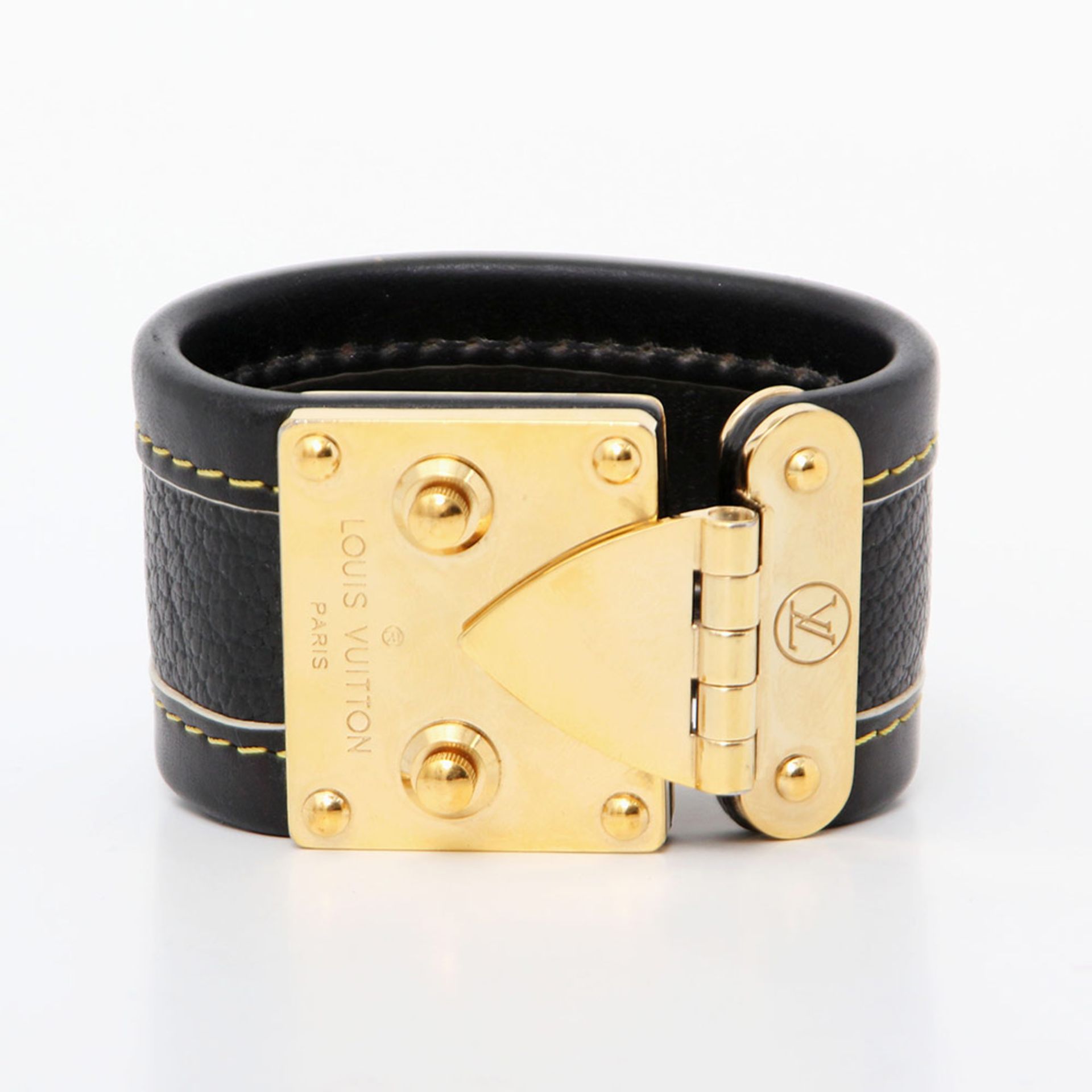 LOUIS VUITTON exklusives Lederarmband "SERRURE SUHALI", Letzter LP. ca.: 550,-. Kol.: 2003.