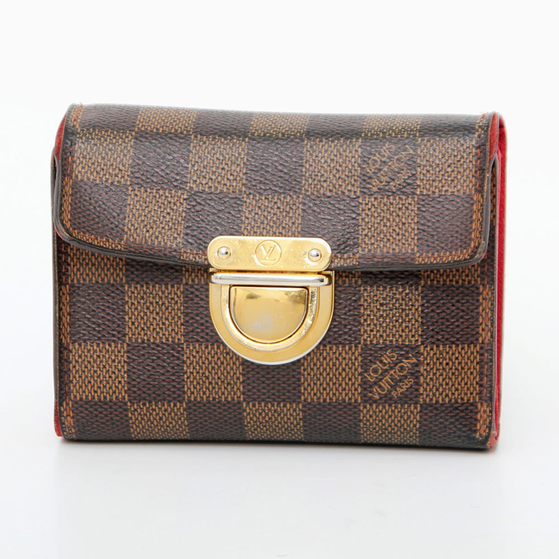 LOUIS VUITTON praktisches Portemonnaie "KOALA", Koll. 2006. Letzter LP: ca 450,-. Damier Ebene