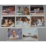 James Bond The Man With The Golden Gun (1974) Set of 8 Front of House cards, starring Roger Moore,