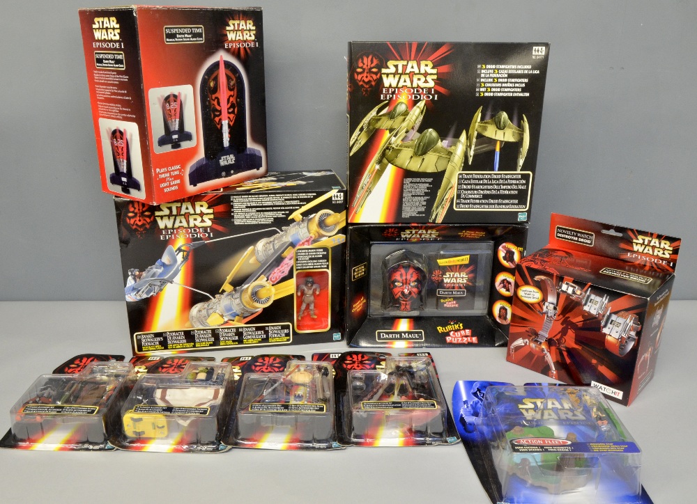 Star Wars - X 10 including Anakin Skywalker Podracer, underwater, Naboo and Sith accessory set