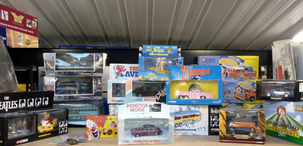 Corgi collection of vehicles to include Beatles Yellow Submarine x3, The Avengers, Thunderbirds - Image 2 of 2