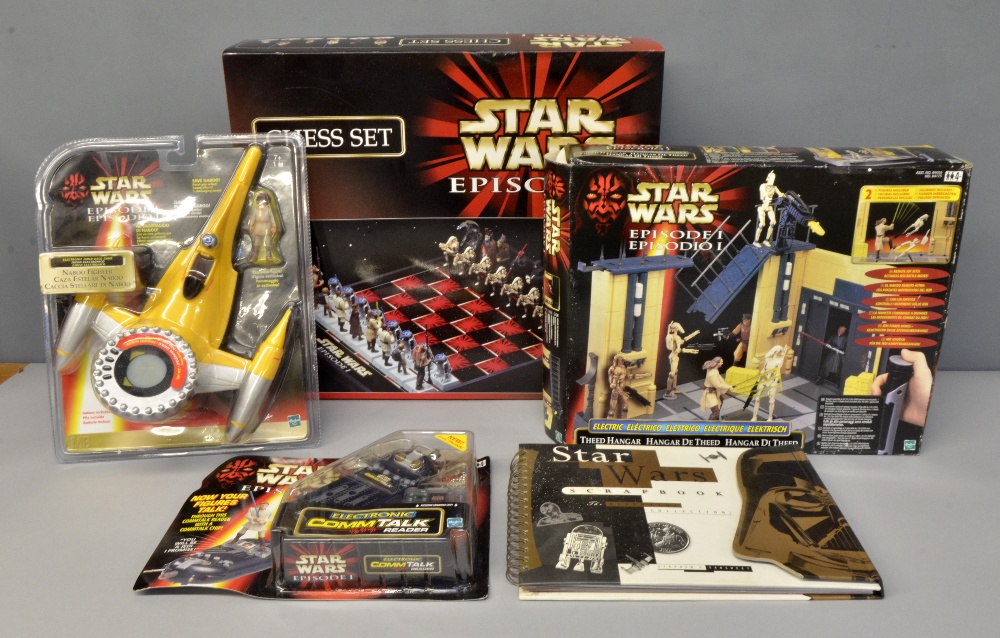 Star Wars - X4 including chess  - boxed and a scrap book