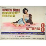 Butterfield 8 (1960) British Quad film poster, starring Elizabeth Taylor, MGM, folded, 30 x 40