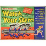 12 British Quad film posters including Watch Your Stern, Second Time Around, Majority Of One,