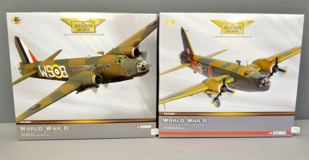 Corgi Aviation Archive Attack by Night AA34801 and AA34803, both 1:72 - both boxed