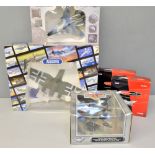 Five Gaincorp Precision die-cast models, a Franklin Mint Armour Collection model aeroplane and 4