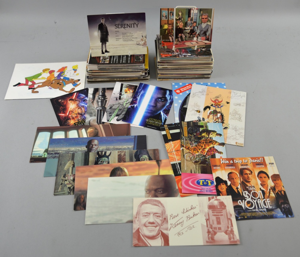 200+ Promotional Film / TV postcards including James Bond, Star Wars, Disney & others.Provenance: