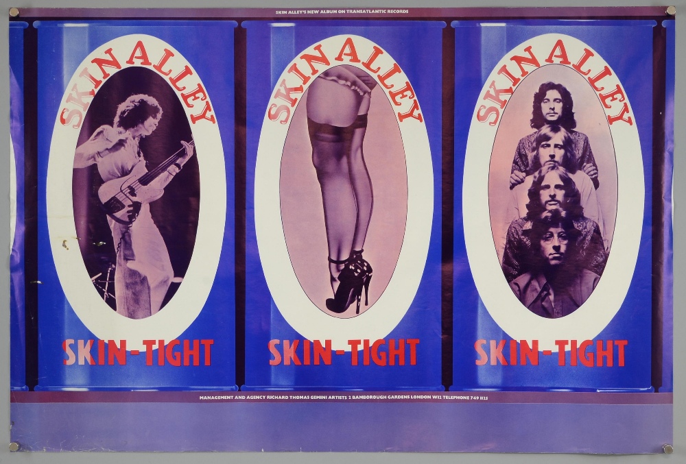 Four LP promo posters 1972-75, including Skin Alley, Chris Farlowe, Sutherland Brothers (on Island