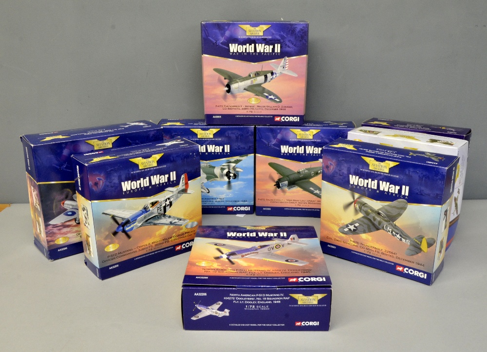 Corgi Aviation Archive World War II models, (9), all boxed