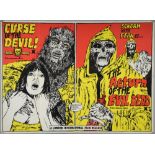 9 British Quad film posters including Curse Of The Devil / Return Of The Evil Dead, The Dynamite