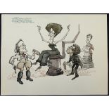 William Bill Hewison, original cartoon,  Marya, Old Vic, Punch 20 Apr 1990, Matthew Marsh, Julie