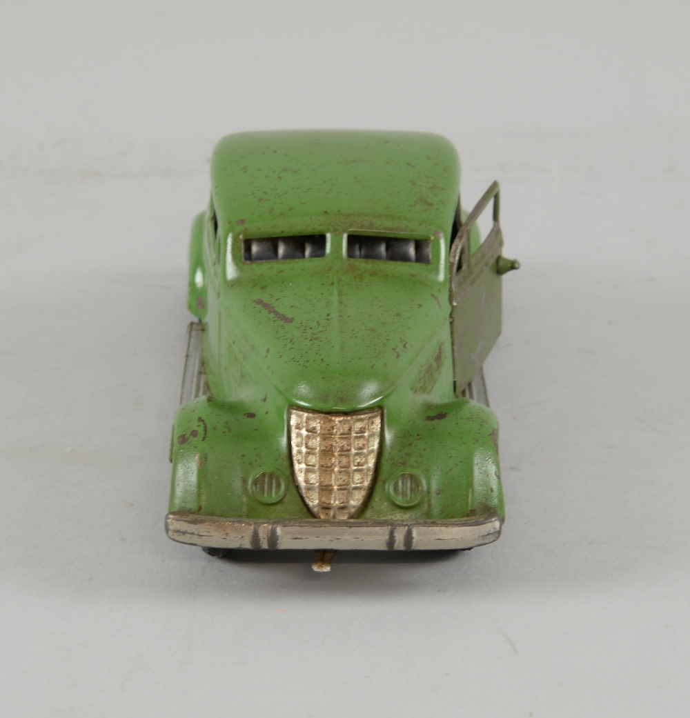 Tippco, Germany, tinplate, mid 1930's, DKW sports car with unique clockwork operation activated by - Image 3 of 4
