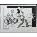 William Bill Hewison, original cartoon, The real thing, Donmar, opened 2 June 1999, Sarah