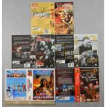 War Theme - five signed video covers including Khartoum signed by Charlton Heston. Dambusters signed