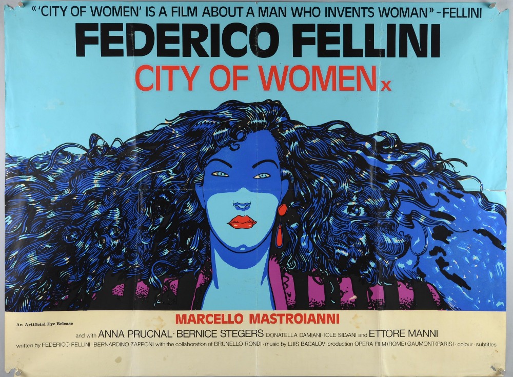 City Of Women (1980) British Quad film poster & a French Grande film poster, Fantasy directed by