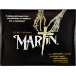 Martin (1978) British Quad film poster, horror directed by George A Romero, Miracle Films, rolled,