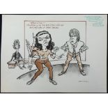 William Bill Hewison, original cartoon, Children of a lesser God, Mermaid Theatre, Punch 2 Sept